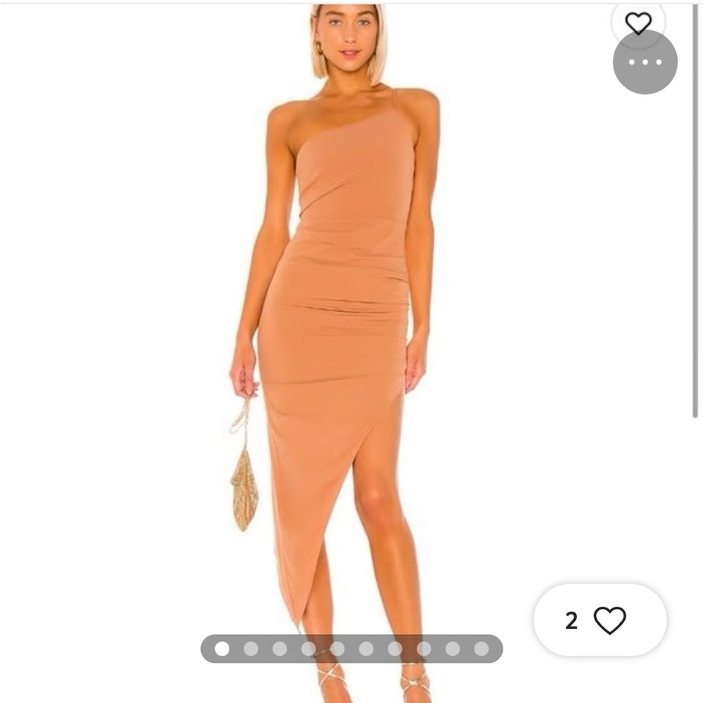 Lovers and Friends Midi Asymmetrical Dress - Tan